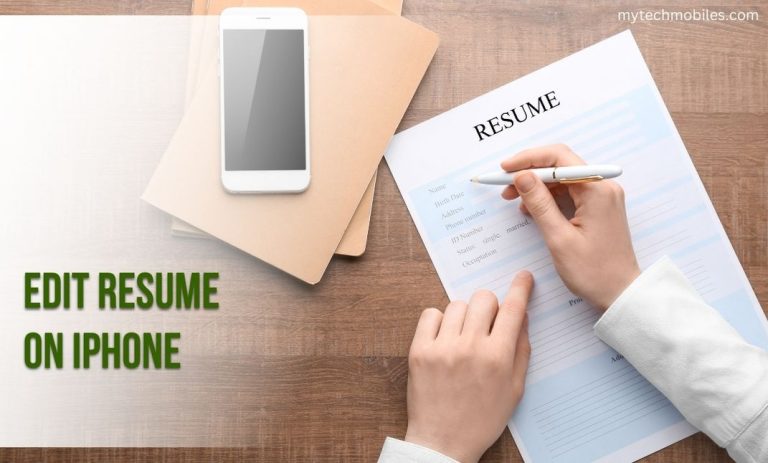 How To Edit Resume on iPhone