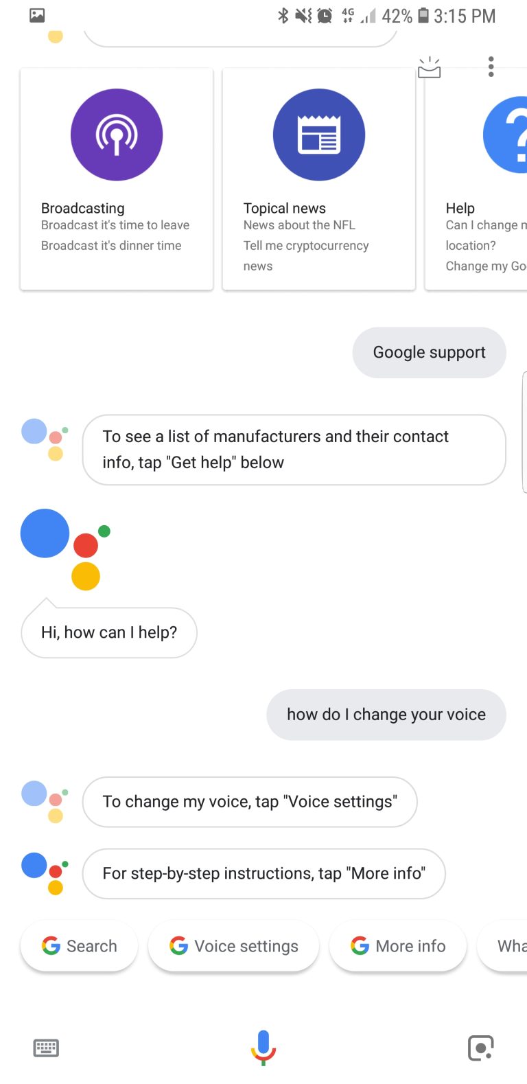 Can'T Change Google Assistant Voice?