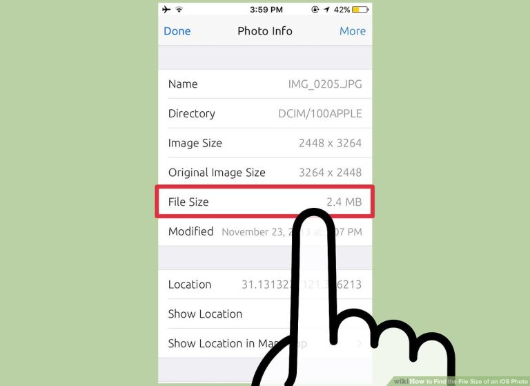 How to Check Photo Size on Iphone