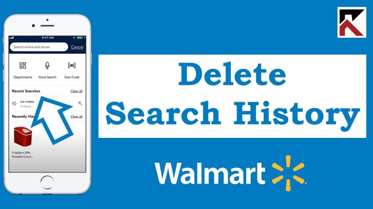 How to Clear Search History on Walmart App on Iphone?