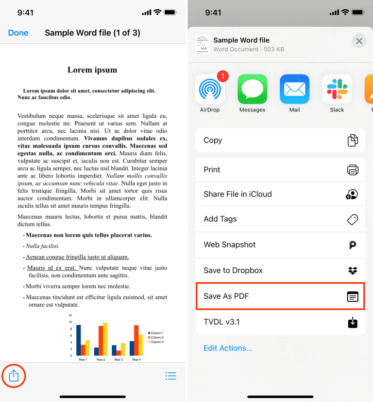 How to Convert Word Doc to Pdf on Iphone