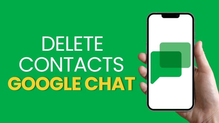 How to Delete Contacts in Google Chat on Iphone