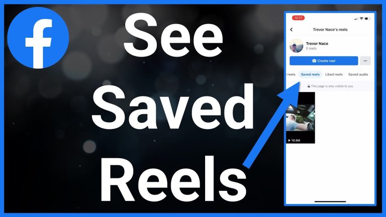 How to Find Saved Reels on Facebook Iphone