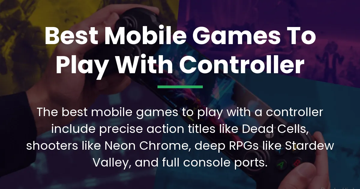 best mobile games to play with controller