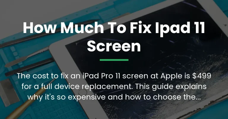 how much to fix ipad 11 screen
