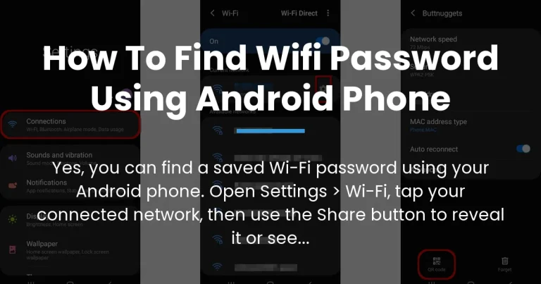 how to find wifi password using android phone