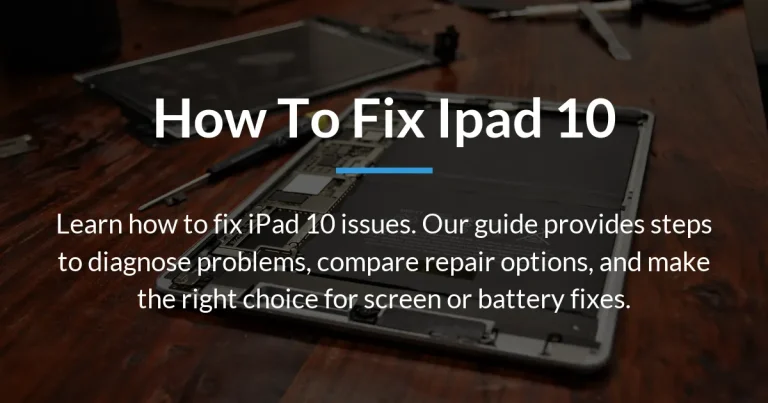 how to fix ipad 10