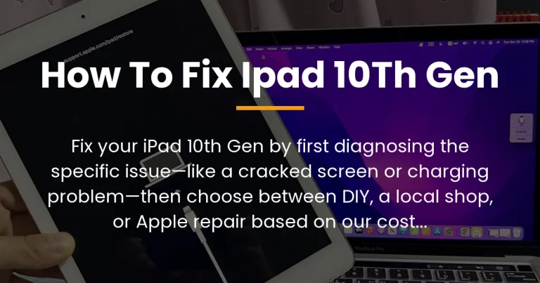 how to fix ipad 10th gen