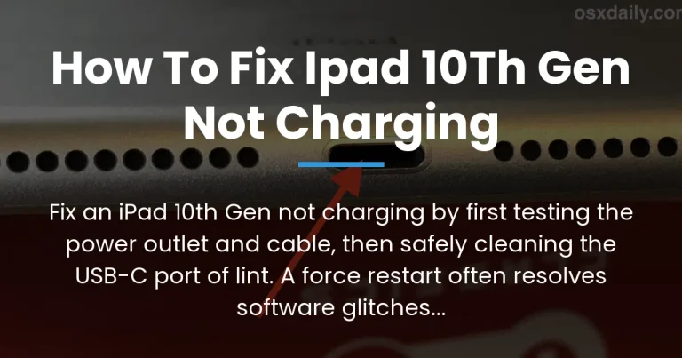 how to fix ipad 10th gen not charging
