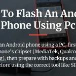 how to flash an android phone using pc