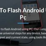 how to flash android using pc