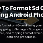 how to format sd card using android phone