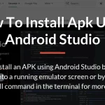 how to install apk using android studio