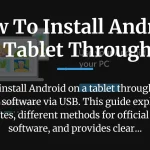 how to install android on tablet through pc